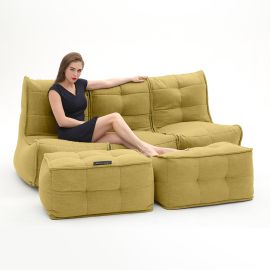 Mod3 Movie Couch Deluxe - Yellow Shine (Шенилл), Цвет: Yellow Shine, Категория ткани: Велюр, изображение 4