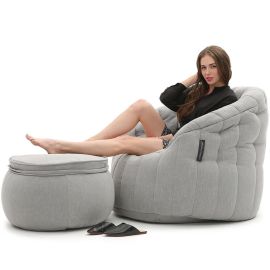 Wing Ottoman - Keystone Grey (Sofa Weave), Цвет: Keystone Grey, Категория ткани: Sofa Weave., изображение 3