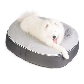 Лежак для собак Pet Lounge Large - ThermoQuilt Grey, Цвет лежака: ThermoQuilt Grey, Размер лежака: L (120см), изображение 9