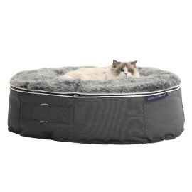 Лежак для кошек Pet Lounge Small - Dark Grey (Original), Цвет лежака: Dark Grey, Размер лежака: S (60см), изображение 2
