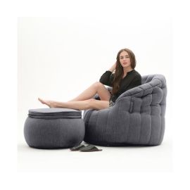 Butterfly Chaise - Black Sapphire (Шенилл), Цвет: Black Sapphire, Категория ткани: Шенилл, изображение 3