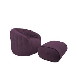 Butterfly Sofa Deluxe - Aubergine Dream (Велюр), Цвет: Aubergine Dream, Категория ткани: Велюр, изображение 5