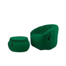 Butterfly Chaise - Forest Green (Велюр), Цвет: Forest Green, Категория ткани: Велюр, изображение 5