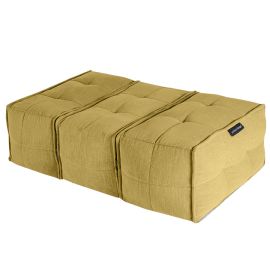 Mod3 Ottoman Trio - Yellow Shine (Шенилл), Цвет: Yellow Shine, Категория ткани: Велюр, изображение 4