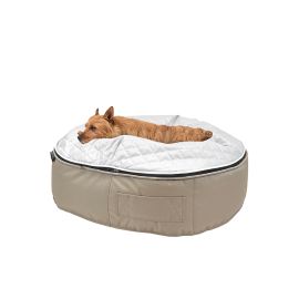 Лежак для кошек Pet Lounge Small - Cappuccino Grey Quilt, Цвет лежака: Cappuccino Grey, Размер лежака: Small 60см