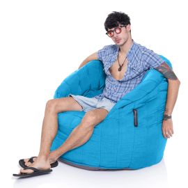Butterfly Sofa - Azurri Blue (Олефин), Цвет: Azurri Blue, Категория ткани: Олефин, изображение 2