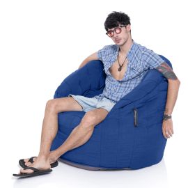 Butterfly Sofa - Navy Sky (Олефин), Цвет: Navy Sky, Категория ткани: Олефин, изображение 2