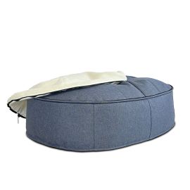 Лежак для собак Pet Lounge Medium - Blue Dream Sheep, Цвет лежака: Cappuccino Grey Quilt, Размер лежака: Medium 90см, изображение 3