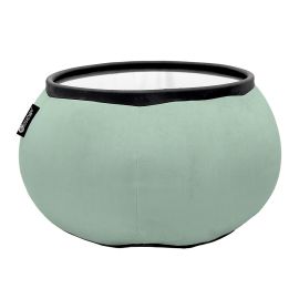 Купить кофейный столик пуфик Versa Table - Pepper Mint (серо-зеленый велюр)