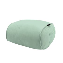 Купить пуфик под ноги оттоманку Ottoman - Pepper Mint (серо-зеленый велюр)