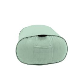 Купить пуфик под ноги оттоманку Ottoman - Pepper Mint (серо-зеленый велюр)