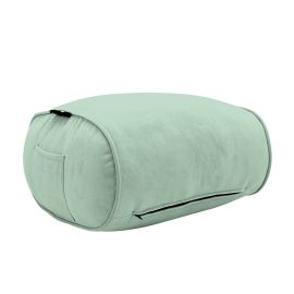 Купить пуфик под ноги оттоманку Ottoman - Pepper Mint (серо-зеленый велюр)