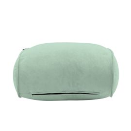 Купить пуфик под ноги оттоманку Ottoman - Pepper Mint (серо-зеленый велюр)