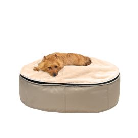 купить лежак для средней собаки Лежак для собак Pet Lounge размер до 90см Medium - Cappuccino (Premium)