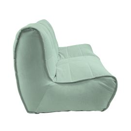 Купить бескаркасный модульный диван Twin Couch - Pepper Mint (серо-зеленый велюр)