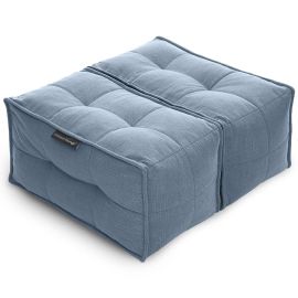 Двойная оттоманка пуф Twin Ottoman™ -Blue Jazz (Шенилл)