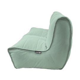 Купить бескаркасный модульный диван Twin Couch - Pepper Mint (серо-зеленый велюр)