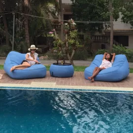 Купить большой шезлонг Satellite Twin Sofa™ - Oceana (синий Оксфорд)