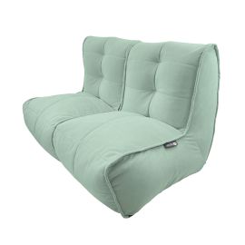 Купить бескаркасный модульный диван Twin Couch - Pepper Mint (серо-зеленый велюр)