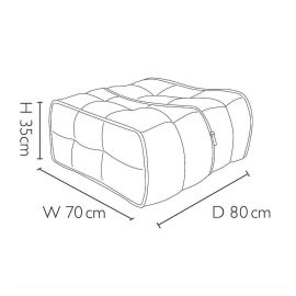 Twin Ottoman - Keystone Grey (Шенилл), Цвет: Keystone Grey, Категория ткани: Шенилл