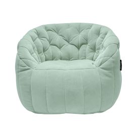Купить бескаркасное кресло пенек австралия Butterfly Sofa - Pepper Mint (серо-зеленый велюр)