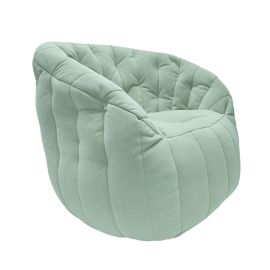Купить бескаркасное кресло пенек австралия Butterfly Sofa - Pepper Mint (серо-зеленый велюр)