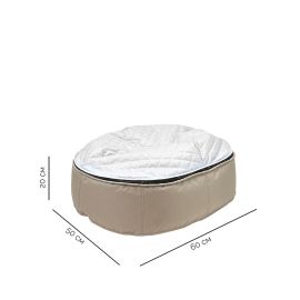 Лежак для собак Pet Lounge Small - Cappuccino Grey Quilt, Цвет лежака: Cappuccino Grey, Размер лежака: Small 60см, изображение 2