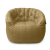 Охровое бескаркасное кресло Butterfly Sofa в экокоже Eco Weave от Ambient Lounge. Теплый дизайн кокона.