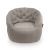 купить широкое бескаркасное кресло Butterfly Sofa в жаккарде светло серого цвета ambient lounge