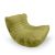 Бескаркасное кресло Acoustic Sofa в жаккарде Lime Citrus – фронтальный вид