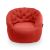 Купить бескаркасное лаунж кресло Butterfly Sofa в красном цвете Wildberry Deluxe (Жаккард)