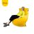 Бескаркасное кресло-мешок SNUGG™ - Yellow Shine (желтый), Цвет: Yellow Shine, Категория ткани: Спандекс, изображение 2