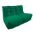 Бескаркасный двухместный диван Twin Couch™ - Forest Green(зеленый), Цвет: Forest Green, Категория ткани: Велюр, изображение 2