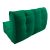 Бескаркасный двухместный диван Twin Couch™ - Forest Green(зеленый), Цвет: Forest Green, Категория ткани: Велюр, изображение 6