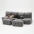 Бескаркасный модульный диван Mod4 Quad Couch™ - Keystone Grey (светло-серый), Цвет: Luscious Grey, Категория ткани: Шенилл