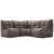 Бескаркасный модульный угловой диван Mod3 Cozy Corner™ - Keystone Grey (светло-серый), Цвет: Hot Chocolate, Категория ткани: Шенилл, изображение 3