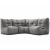 Бескаркасный модульный угловой диван Mod3 Cozy Corner™ - Keystone Grey (светло-серый), Цвет: Luscious Grey, Категория ткани: Шенилл, изображение 3