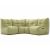 Бескаркасный модульный угловой диван Mod3 Cozy Corner™ - Keystone Grey (светло-серый), Цвет: Lime Citrus, Категория ткани: Шенилл, изображение 3