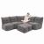 Бескаркасный модульный диван с оттоманкой Mod5 Living Lounge™ - Luscious Grey (серый), Цвет: Luscious Grey, Категория ткани: Sofa Weave от производителя ambient lounge Бескаркасный модульный диван с оттоманкой Mod5 Living Lounge™ - Luscious Grey (серый), Цвет: Luscious Grey, Категория ткани: Sofa Weave