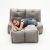 Бескаркасный двухместный диван Twin Couch Deluxe™ - Keystone Grey (светло-серый шенилл), Цвет: Keystone Grey, Категория ткани: Шенилл, изображение 4