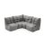 Бескаркасный модульный угловой диван Mod3 Cozy Corner™ - Keystone Grey (светло-серый), Цвет: Luscious Grey, Категория ткани: Шенилл, изображение 6