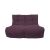 Бескаркасный двухместный диван Twin Couch™ - Aubergine Dream (баклажан велюр), Цвет: Aubergine Dream, Категория ткани: Велюр, изображение 10