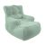 Купить бескаркасное кресло лаунж Tranquility Armchair - Pepper Mint (серо-зеленый велюр)