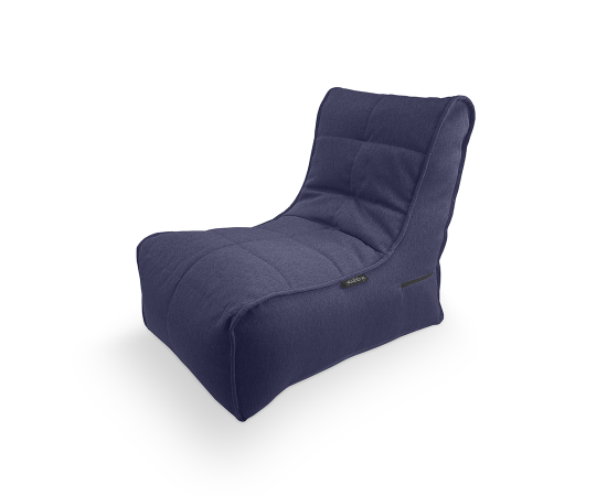Бескаркасное кресло Evolution Sofa в жаккарде Blue Jazz (насыщенный синий) - вид спереди