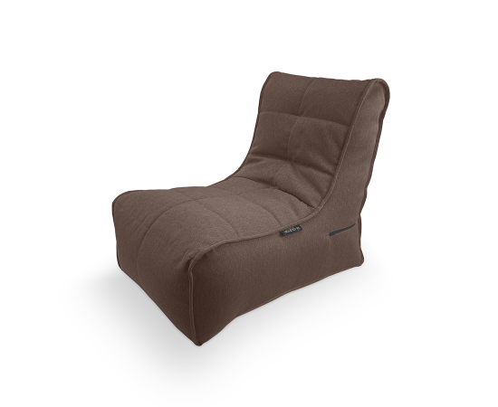 Бескаркасное кресло Evolution Sofa в жаккарде Hot Chocolate (коричневый) - фронтальный вид