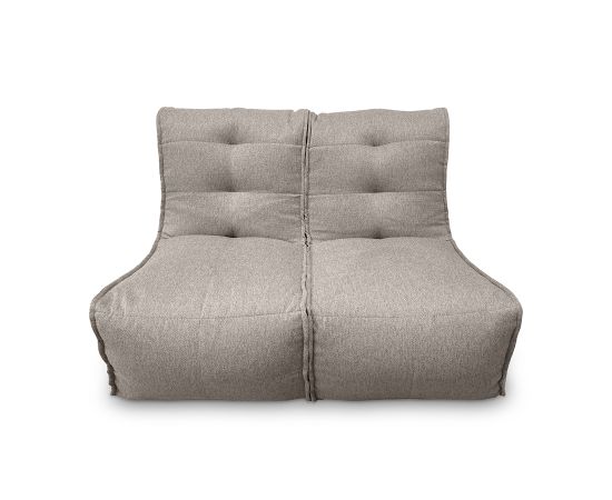 Модульный диван Twin Couch серого цвета в классической композиции