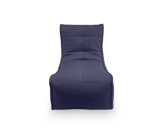 Элегантное синее кресло мешок Evolution Sofa в современном интерьере