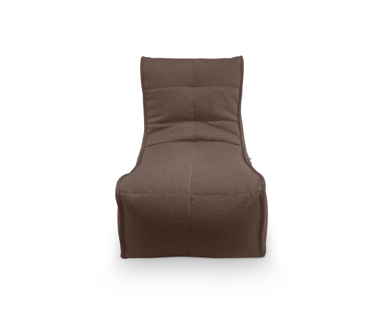 Уютное коричневое кресло мешок Evolution Sofa в классическом интерьере