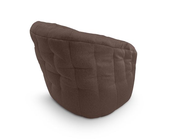 Купить бескаркасное лаунж кресло Butterfly Sofa Hot Chocolate (шоколадное)​​ жаккард