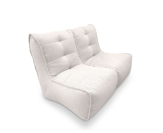 Две секции дивана Infinity White в светлом интерьере